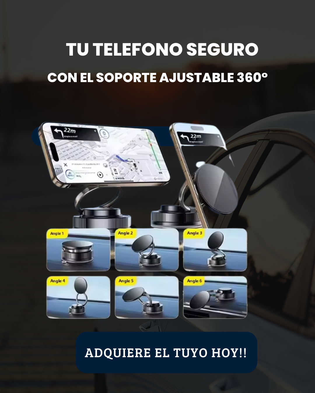 Soporte Magnético Titan 360°